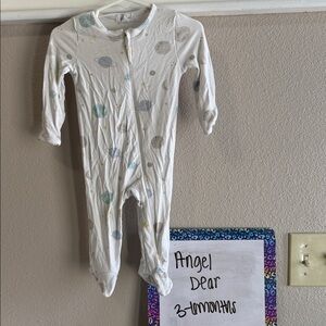 Angel Dear Space-Themed Kids Bamboo Footie